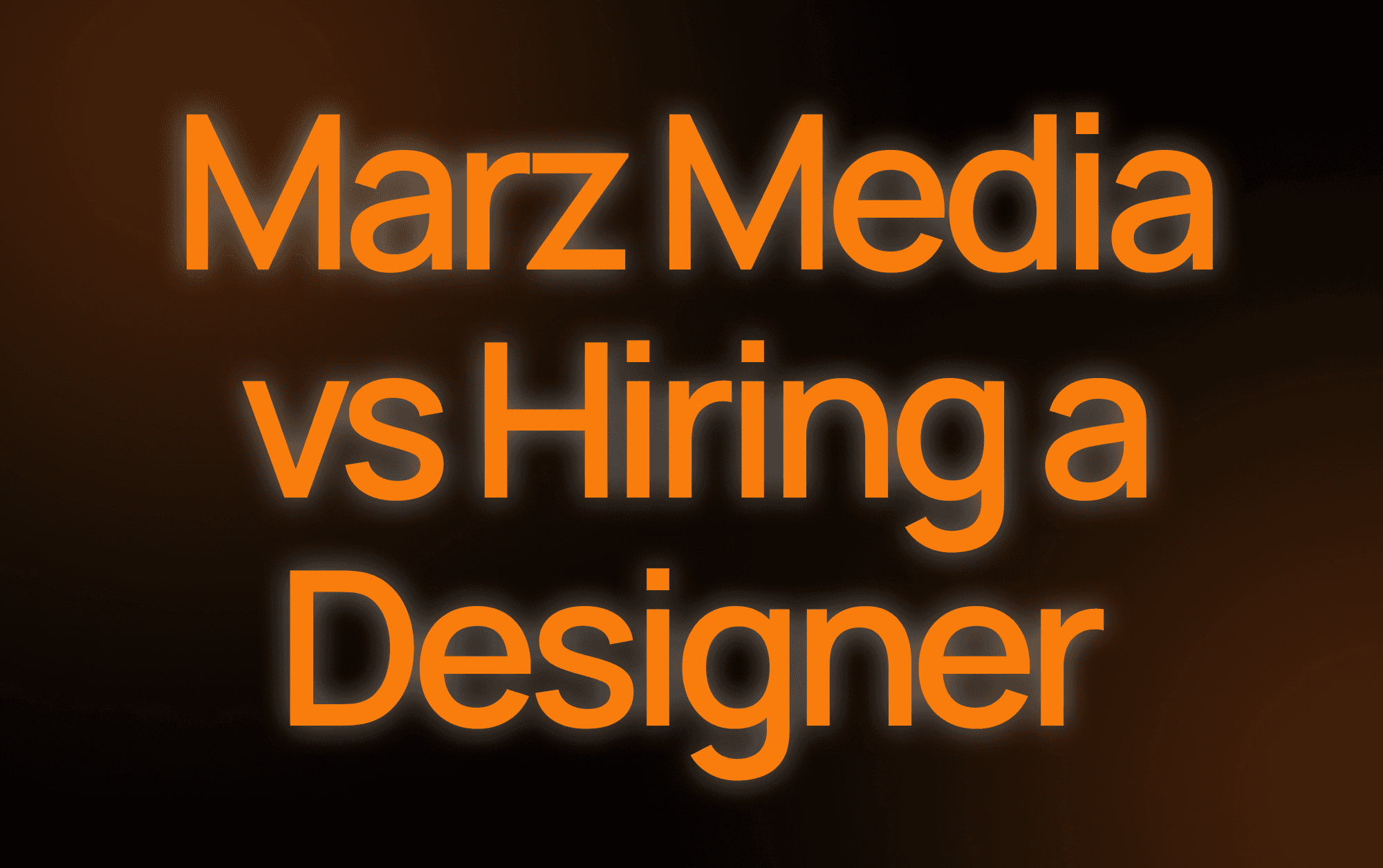marz media vs hiring designer email marketing agency comparison