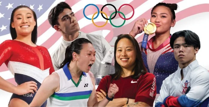 A collage of athletes