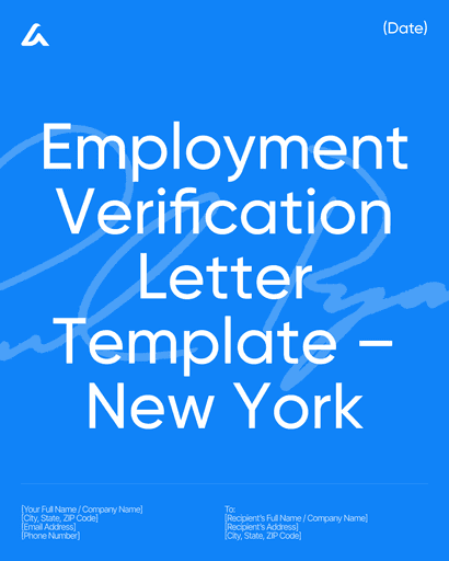 Employment Verification Letter Template – New York