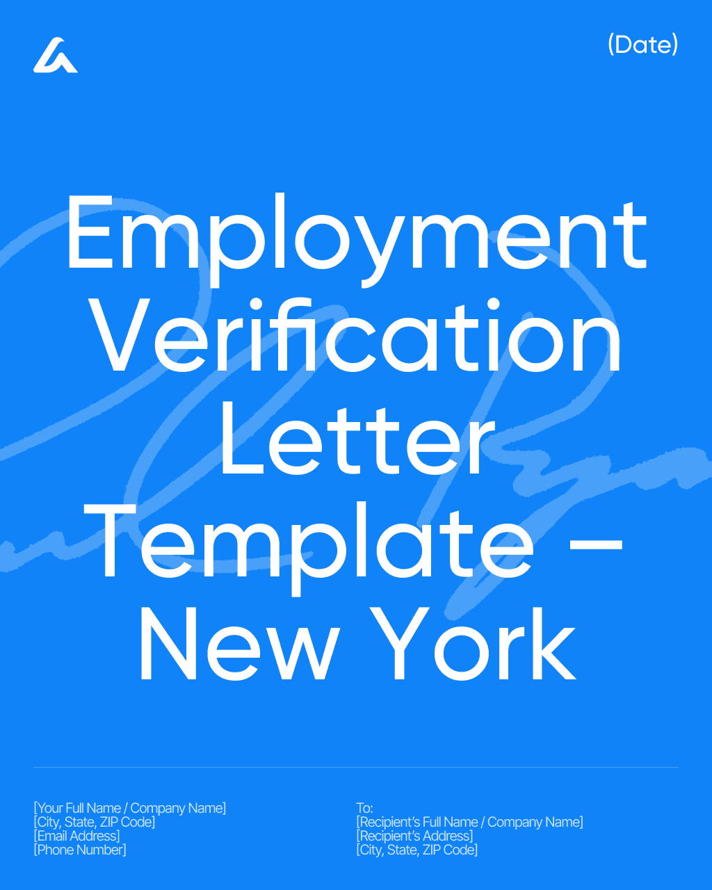 Employment Verification Letter Template – New York