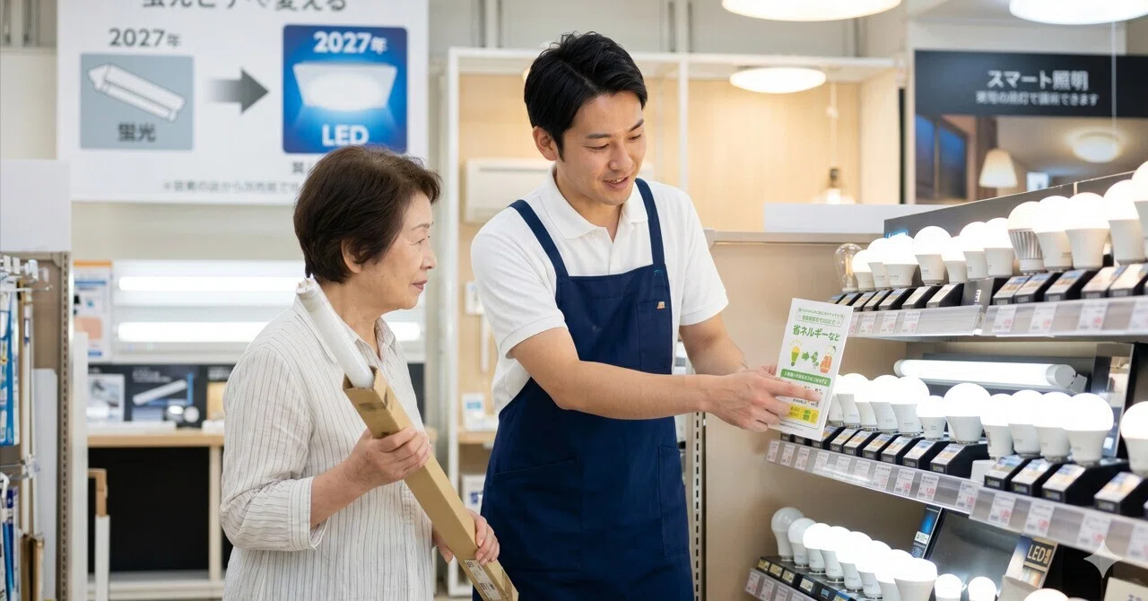 【GW商戦から読み解く】2027年「蛍光灯問題」とLED移行期を支える家電量販店のリアル - データと現場の乖離をどう埋めるか