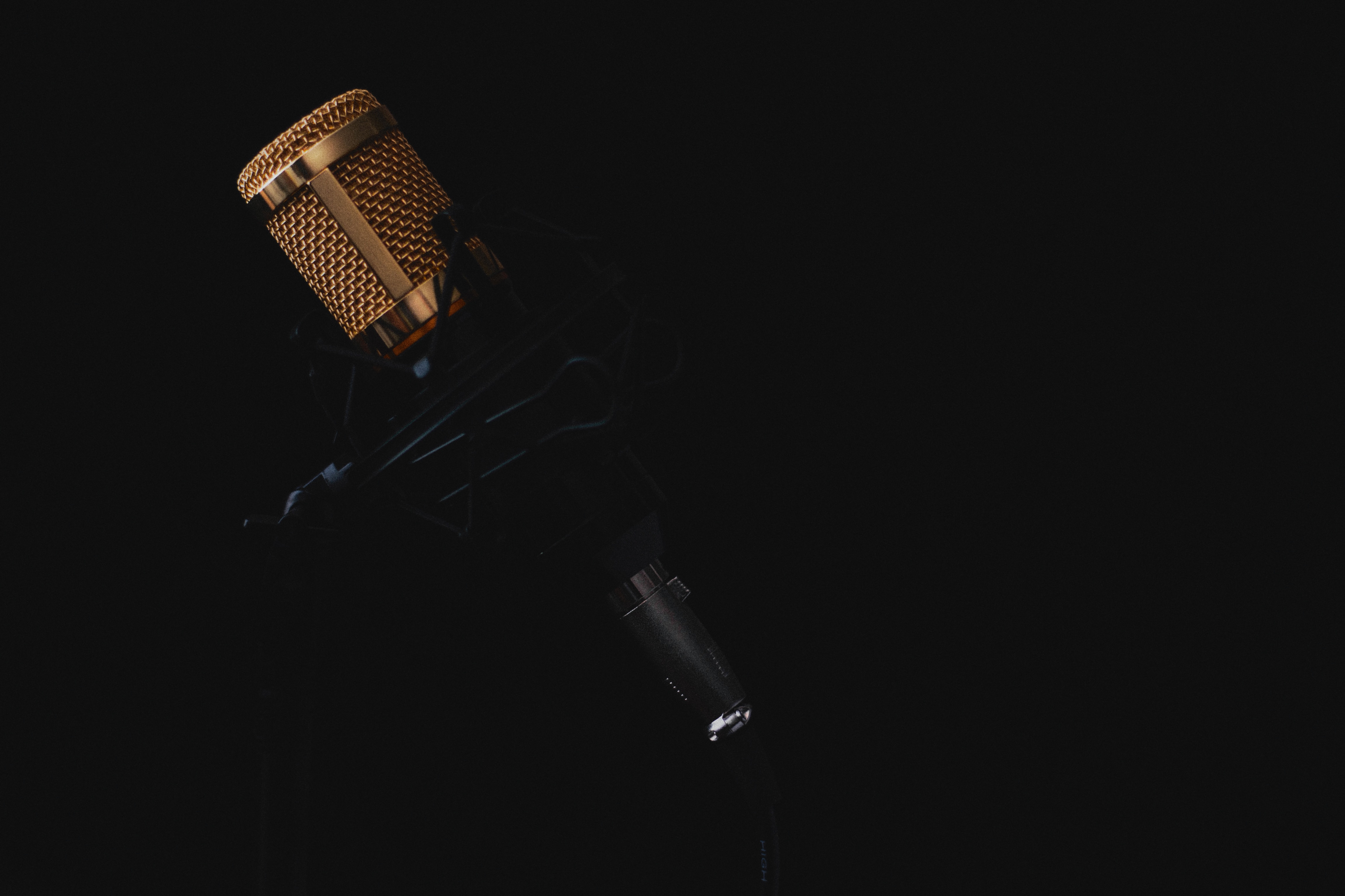 A microphone ready for AI voice celebrity generator free