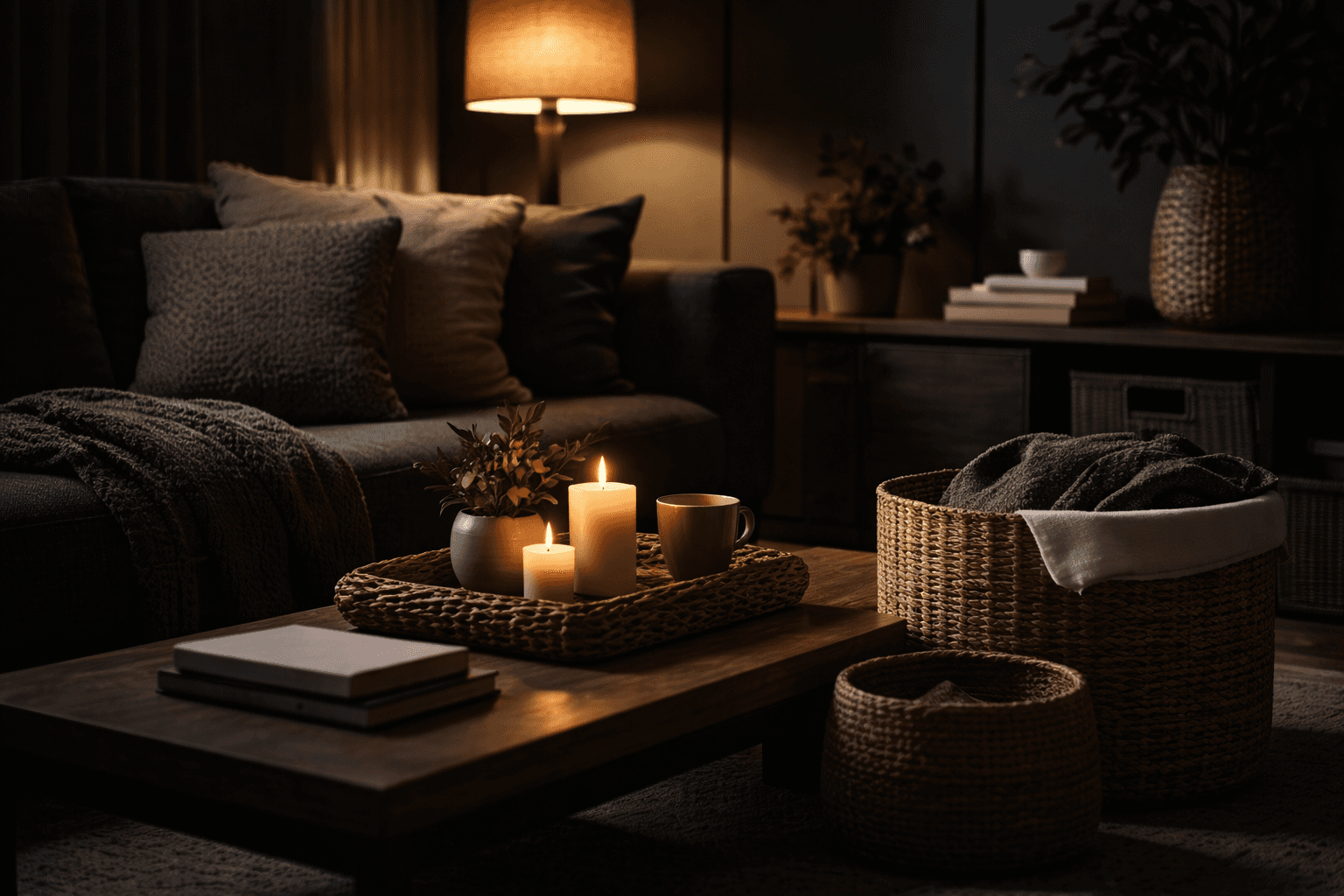 Przytulne pomimeszczenie salon