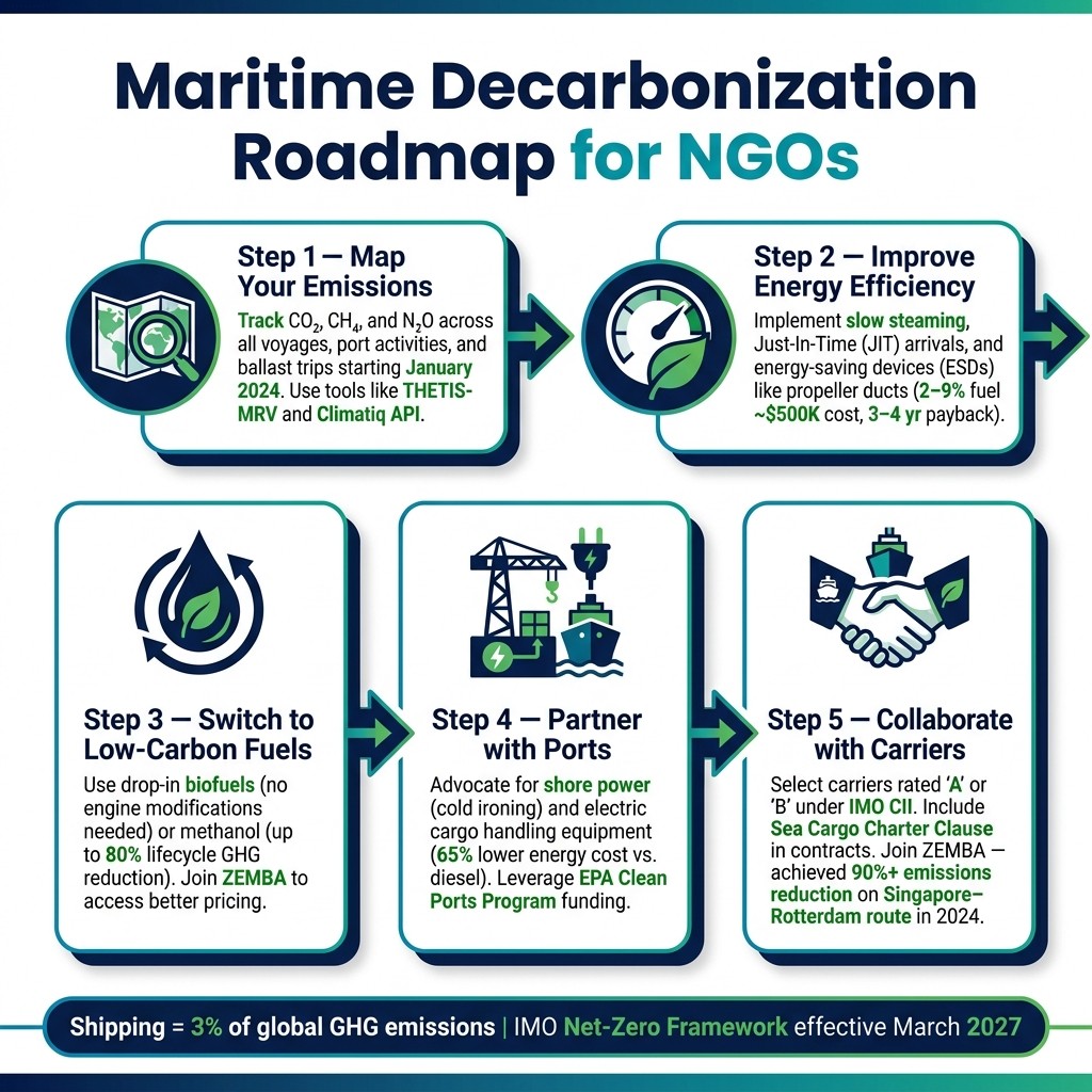 Maritime Decarbonization Roadmap for NGOs: 5 Key Steps