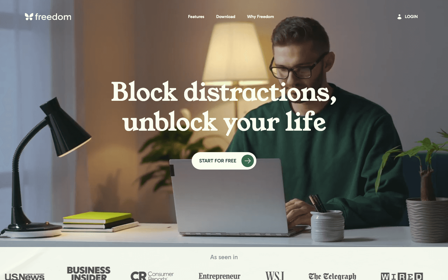 Freedom app website