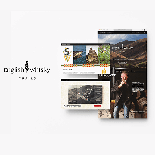 Mock up of the English Whisky Website Concept 
