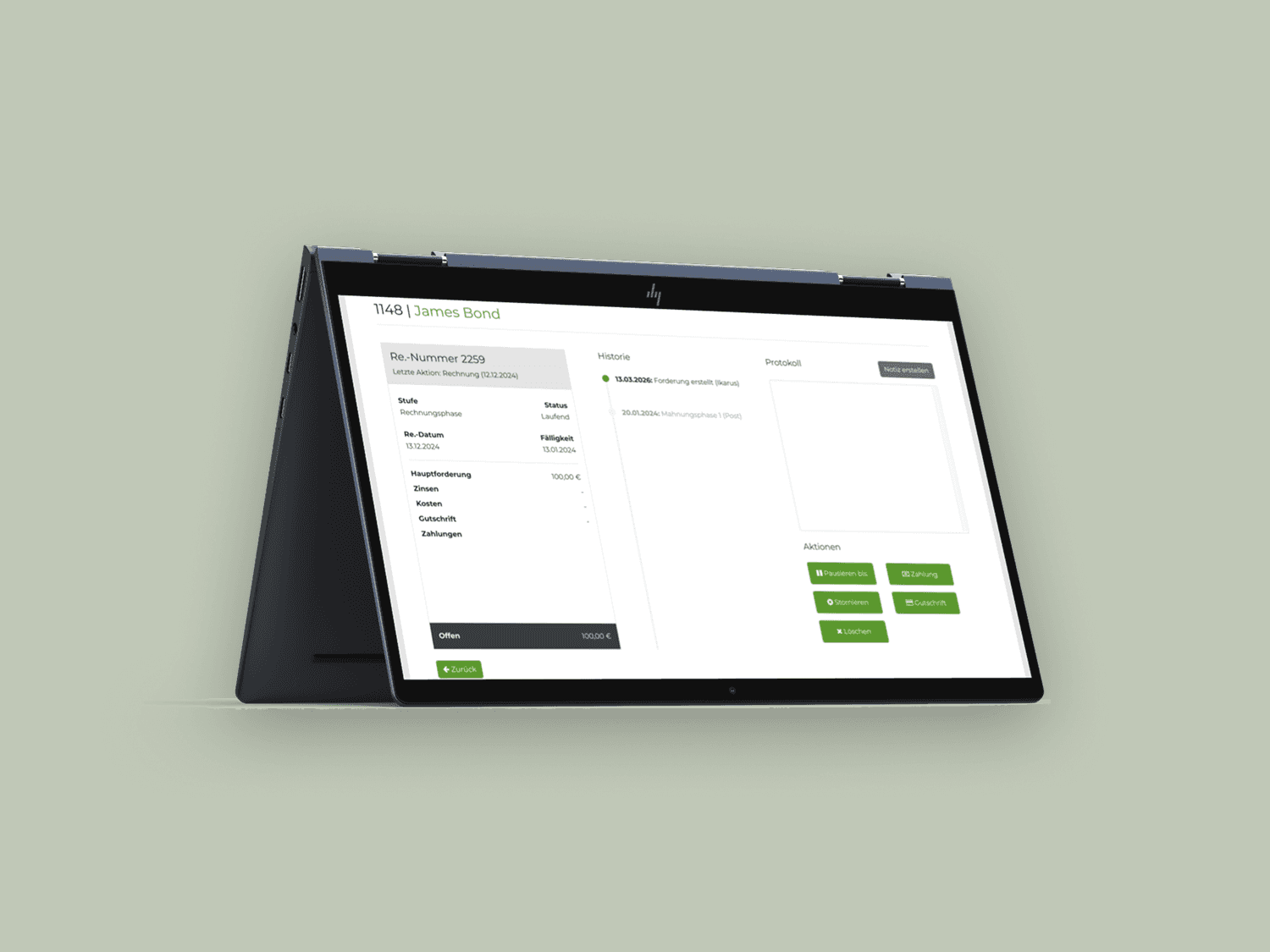 Zahlungsüberwachungsübersicht