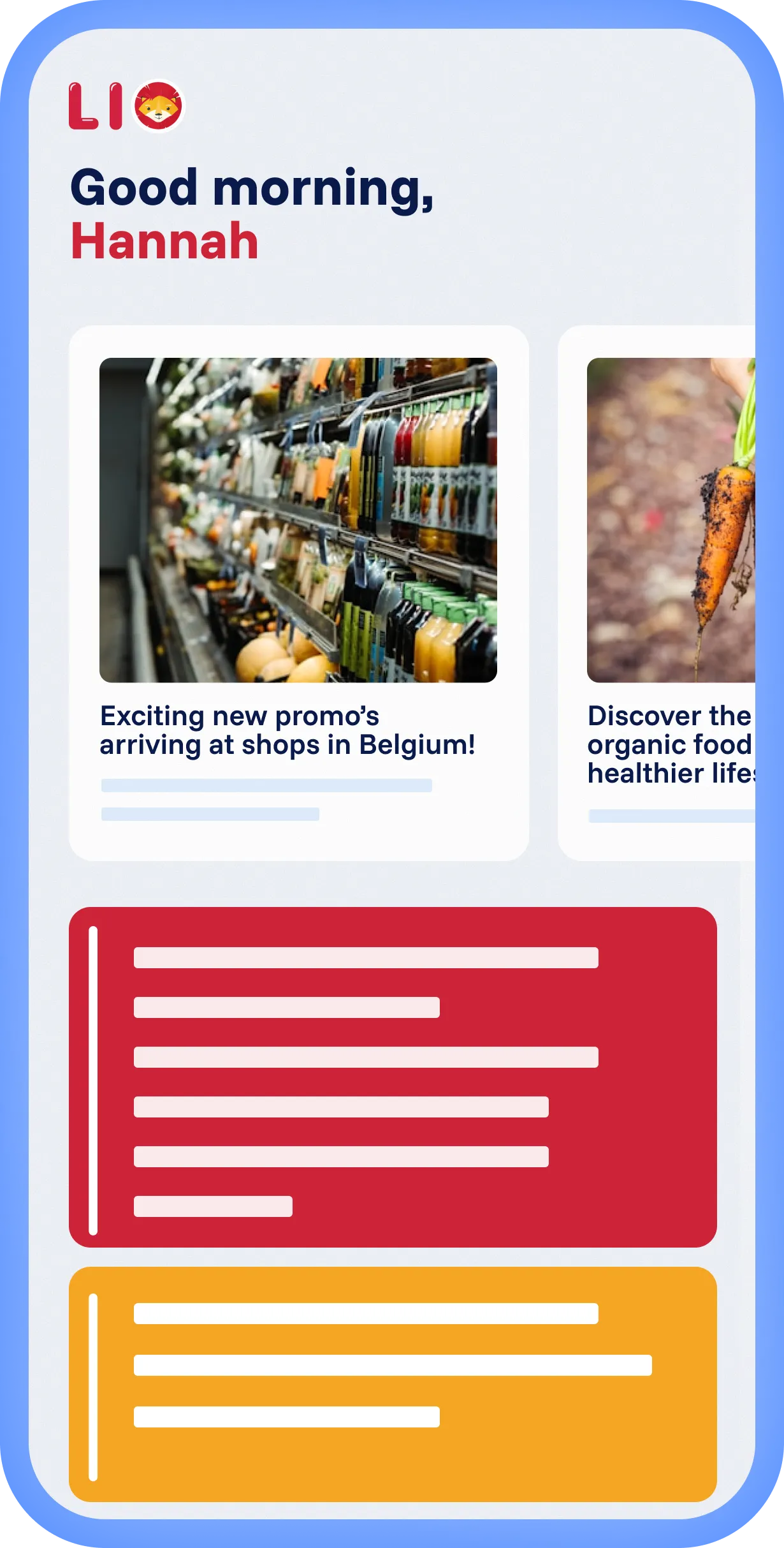 Spencer platform met lokale ervaring en eigen Mobix branding, gepersonaliseerde feed met artikelen en overzichtelijke layout