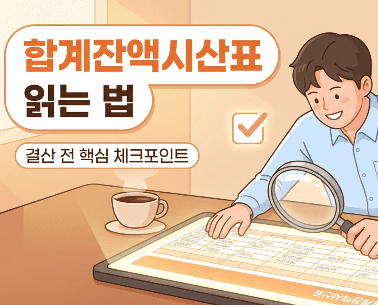 합계잔액시산표 읽는 법 완벽 정리 – 차변 / 대변 쉽게 알아보기!