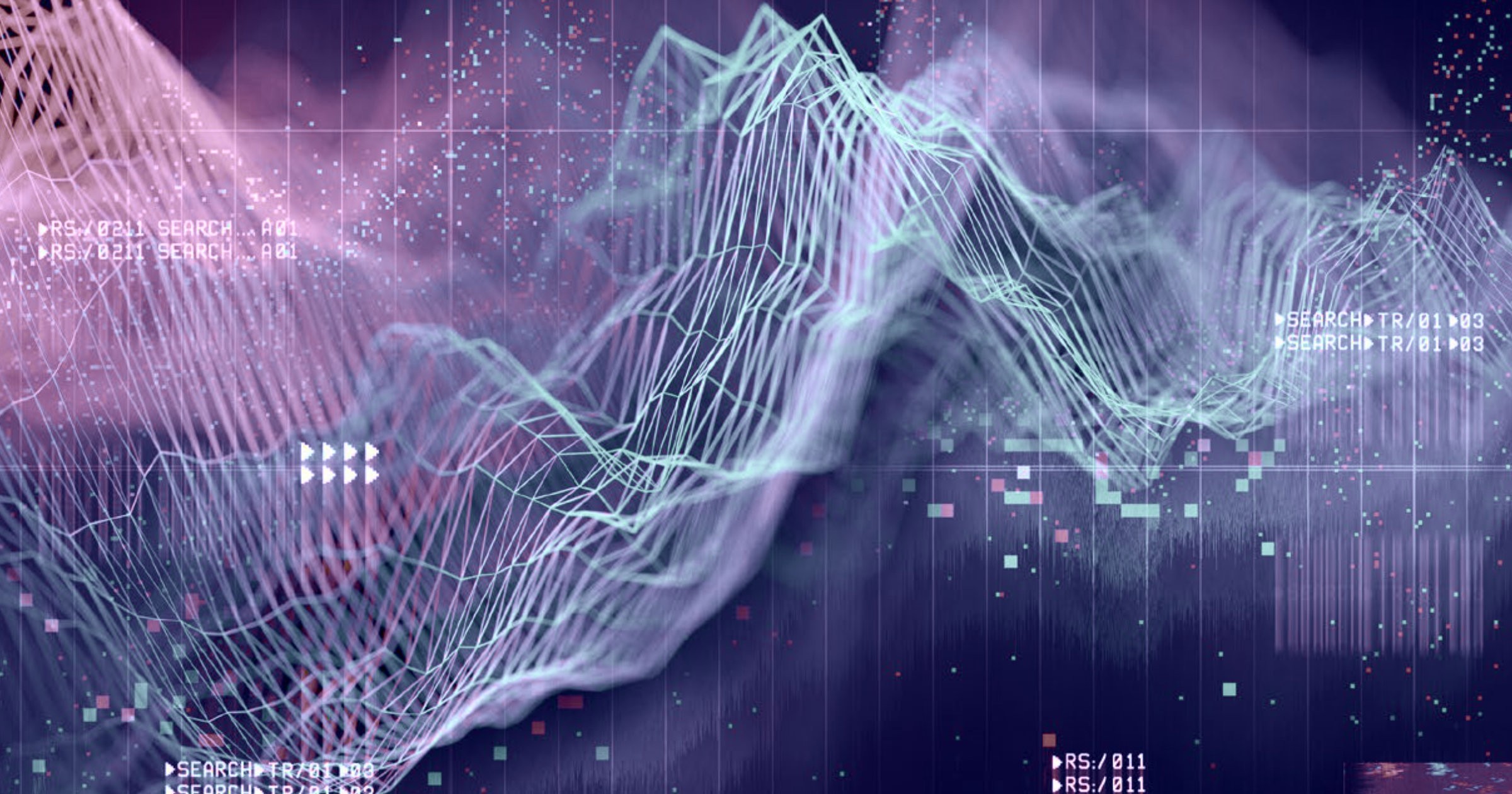 Abstract digital waves and data patterns visualising ISO 20022’s structured messaging format and its impact on financial crime detection, highlighting both opportunities and challenges for AML teams.