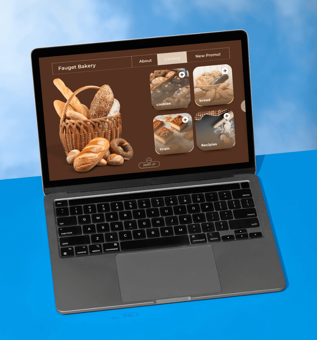 Profile of a restaurant - Canva Presentation Templates example