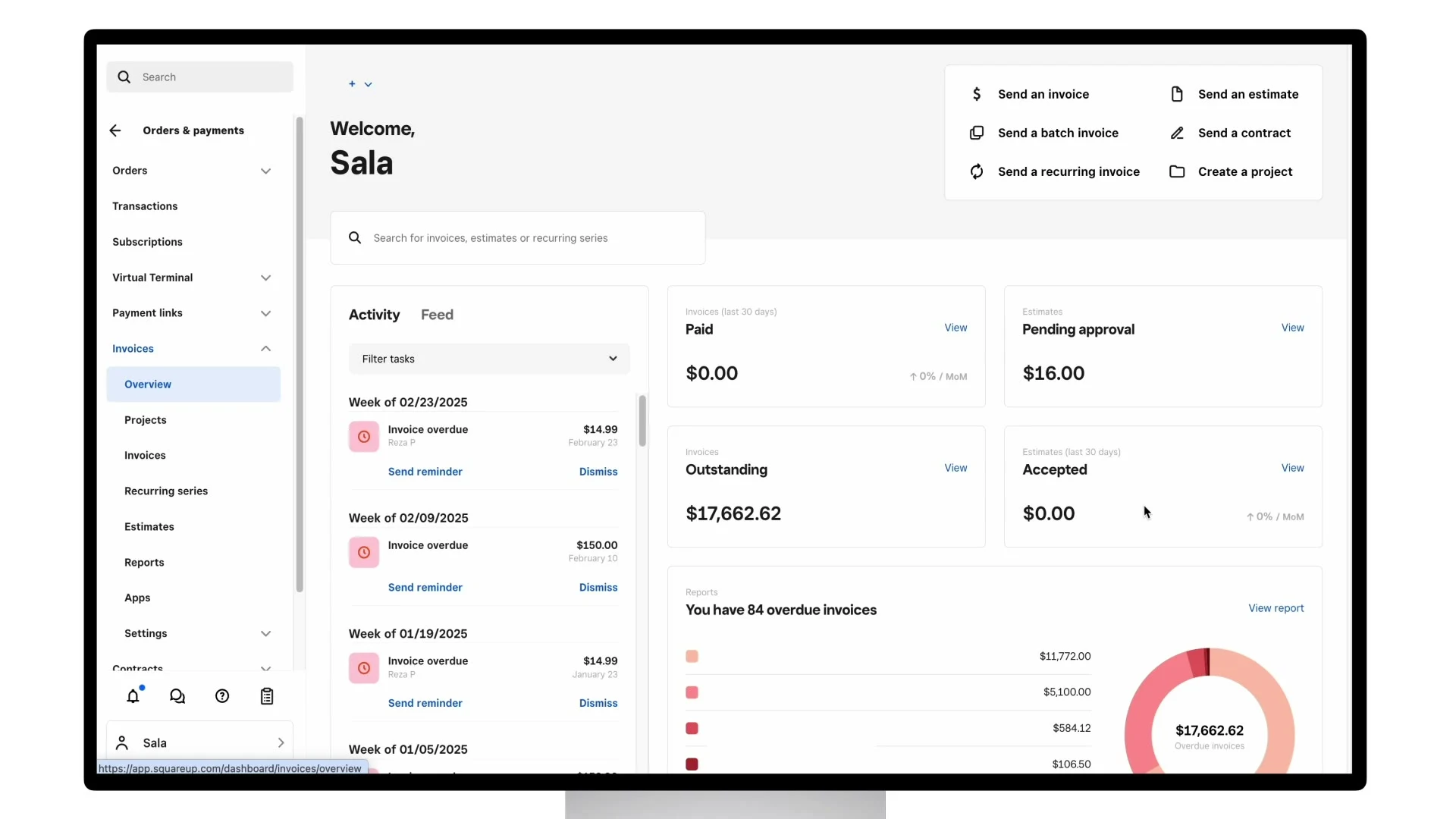 Invoices - Gift Cards - Banking From Estimate to Payment with Square Invoices