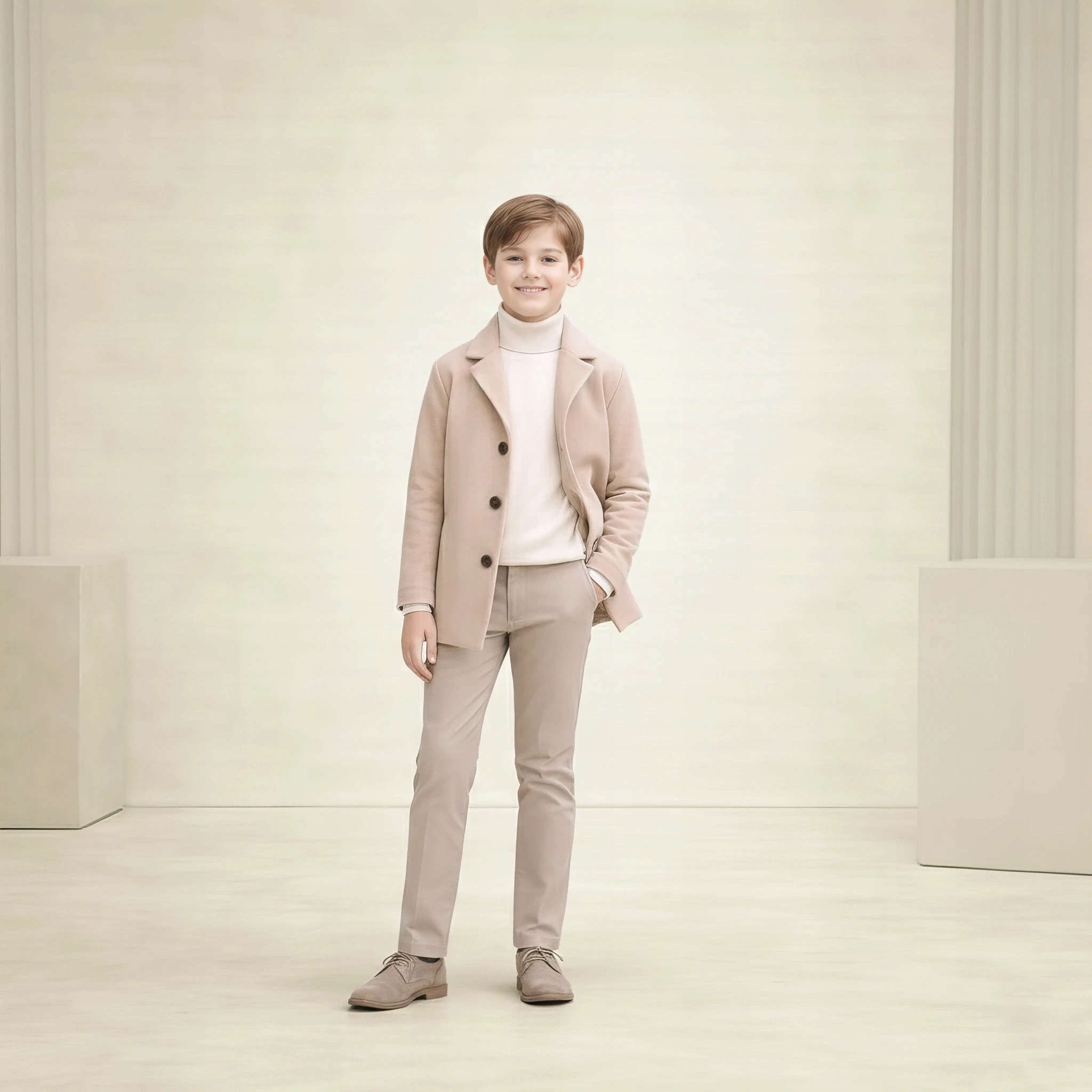 Modern Classic Pant in Soft Beige