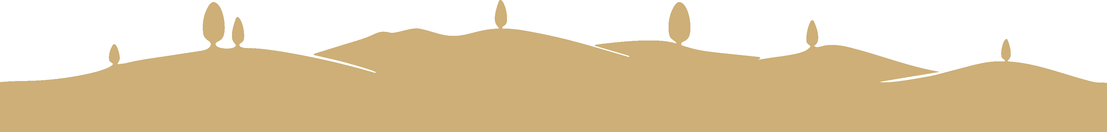 Minimalist illustration of a red vineyard landscape with hills and small trees, designed in a clean, modern style