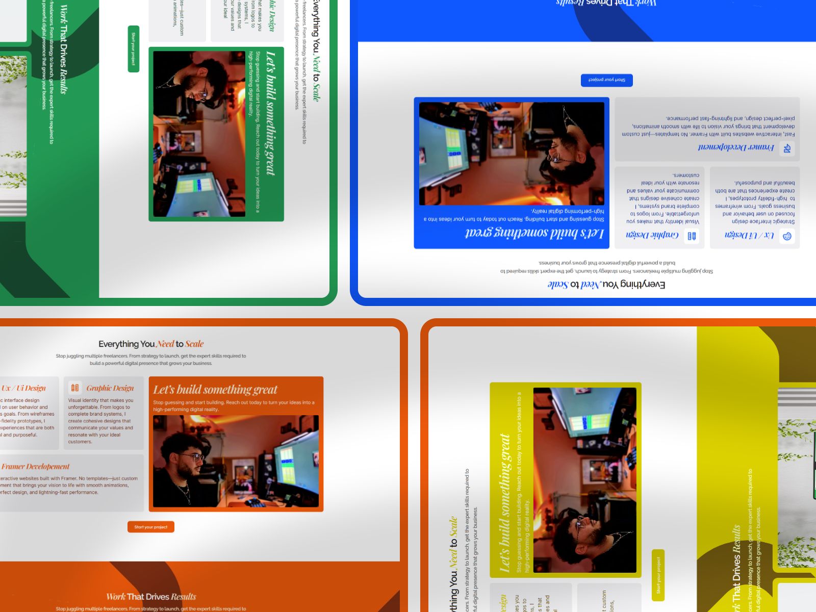 Changement de couleurs de la template OrangeFolio