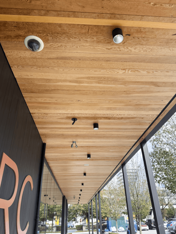 wood soffit design