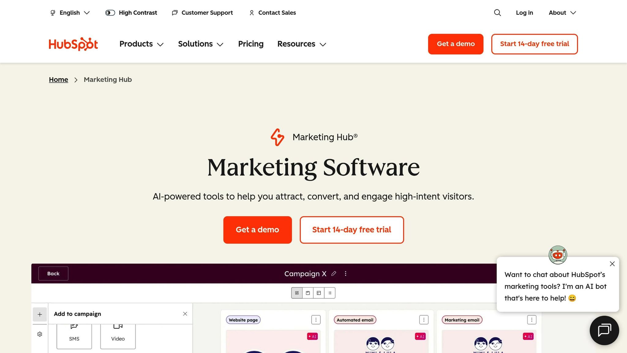 HubSpot Marketing Hub