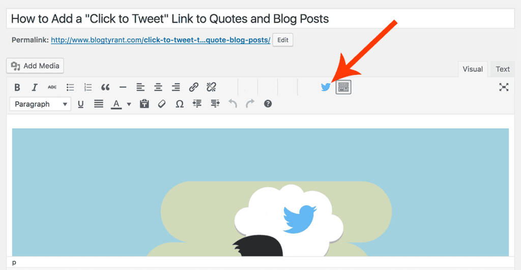 Click to Tweet in the Blog Posts