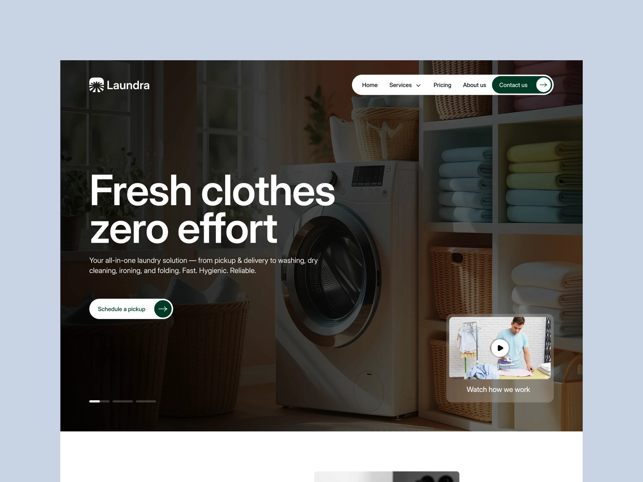 Laundry Service Business Template