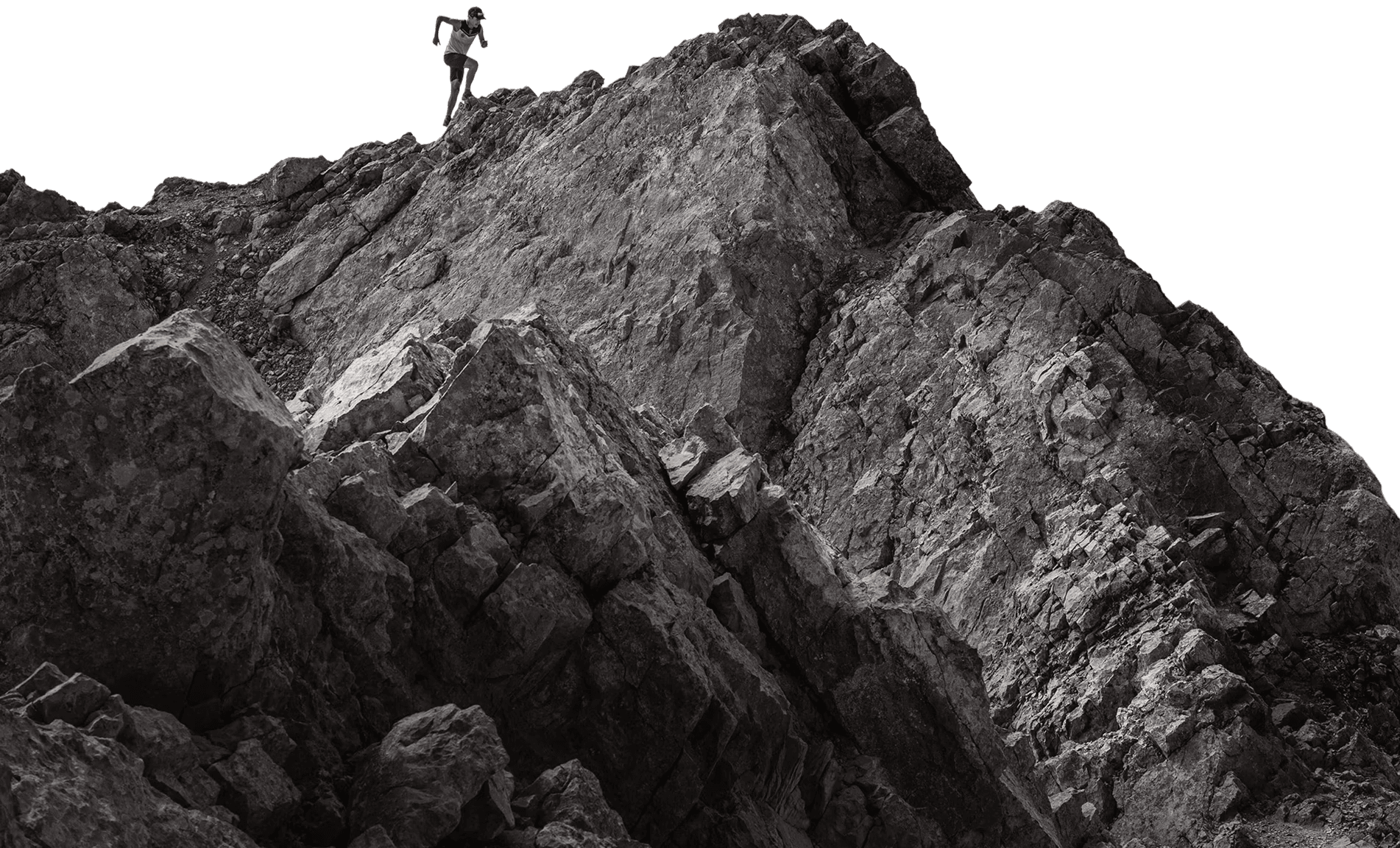 Massif montagneux silhouette sports outdoor aventure