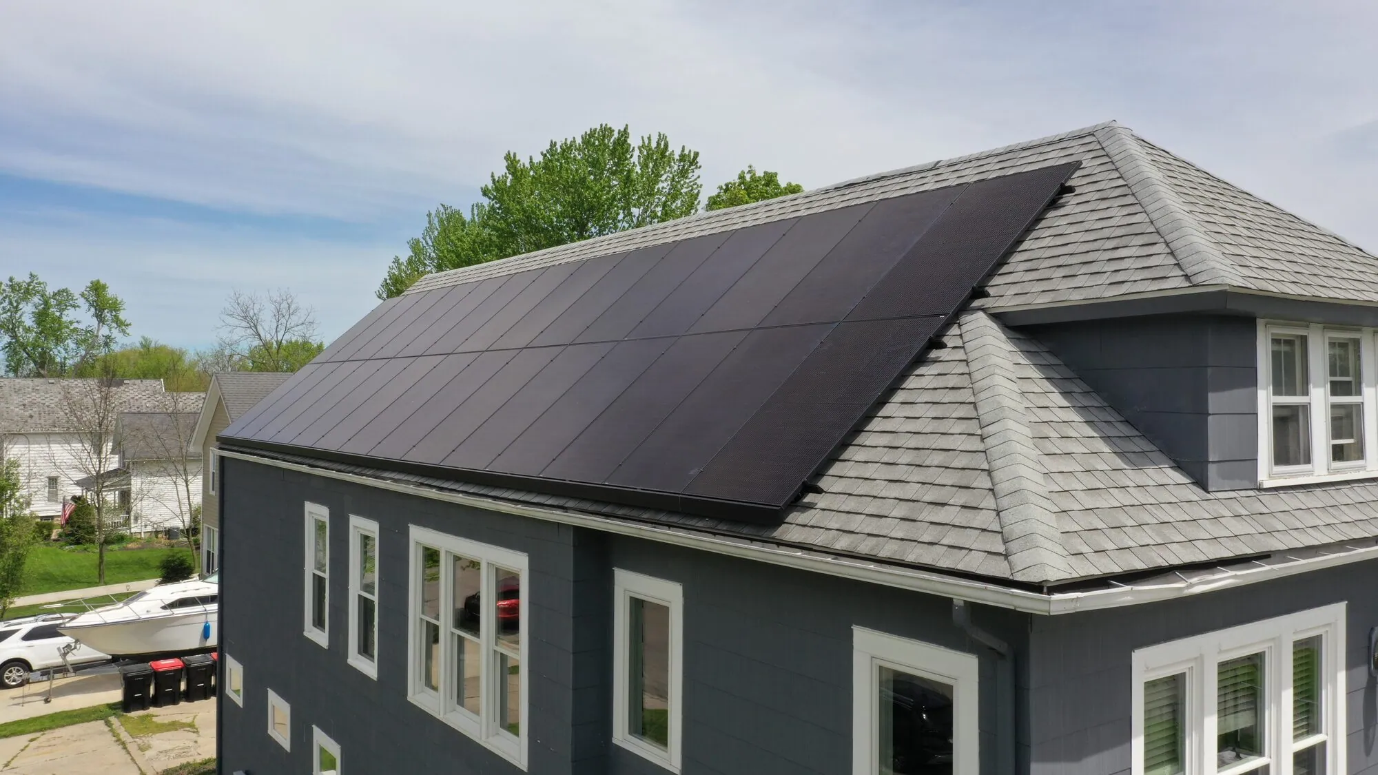 Solar panels on a WNY home