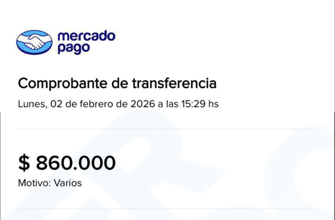 Comprobante de transferencia