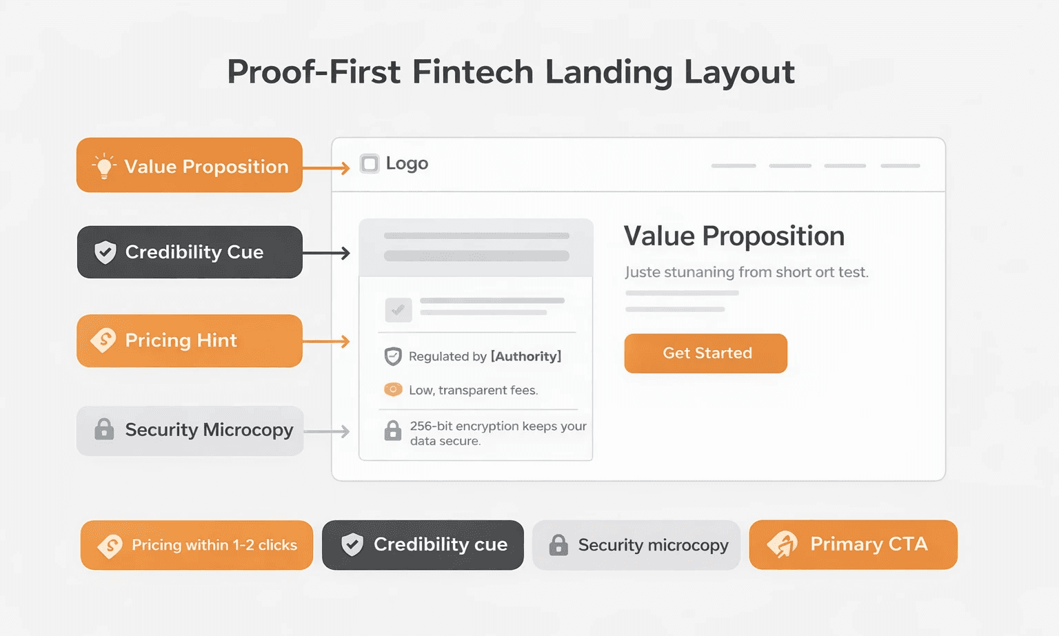 Proof-First Fintech Landing Layout