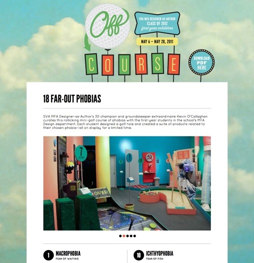 webpage of Off Course 18 far-out phobias