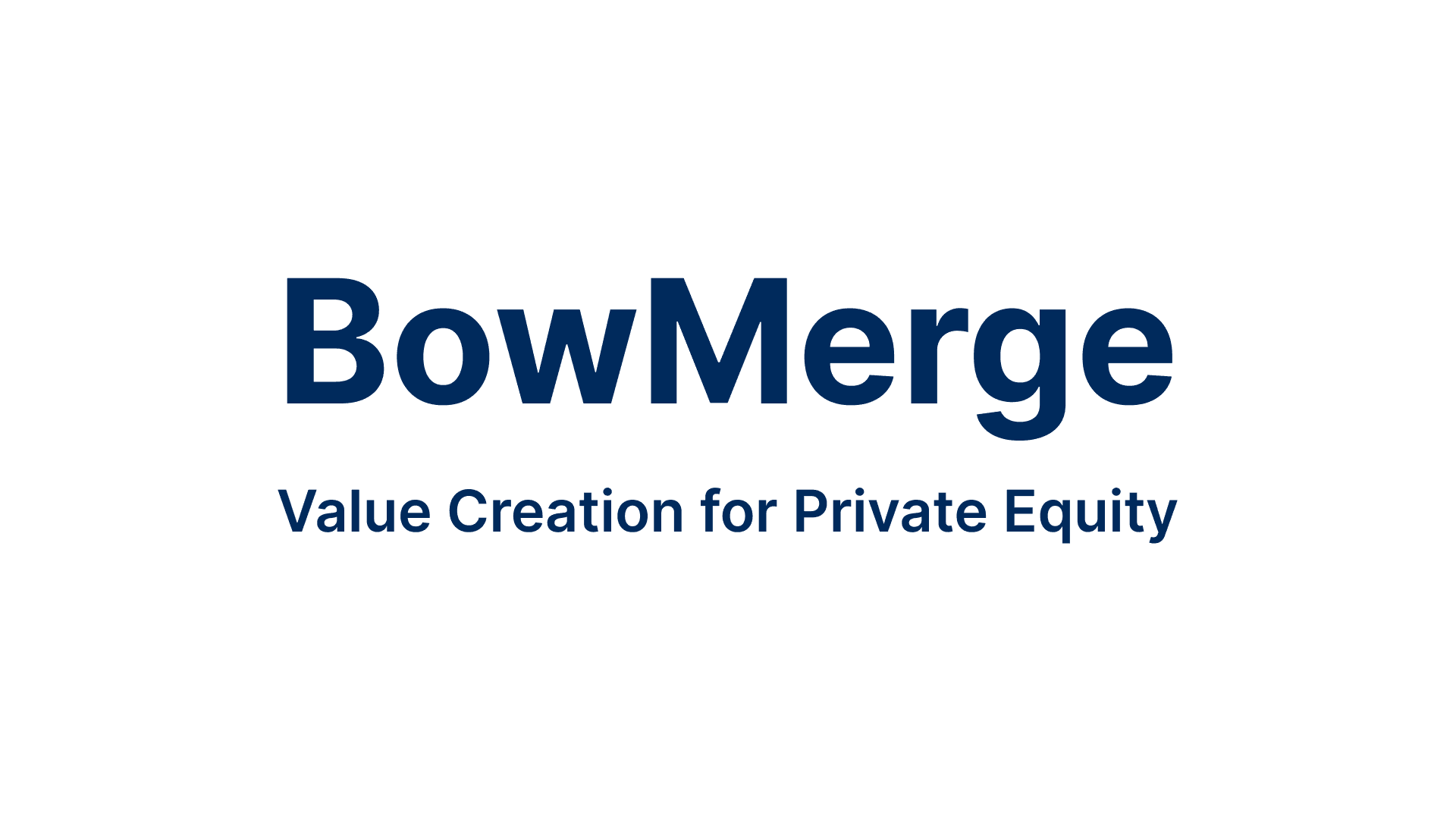 BowMerge Logo with one-liner