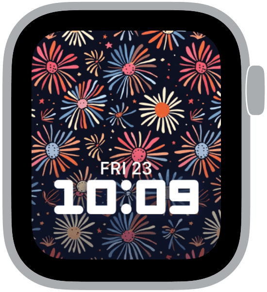 an apple watch face from the 4th of July patterns collection