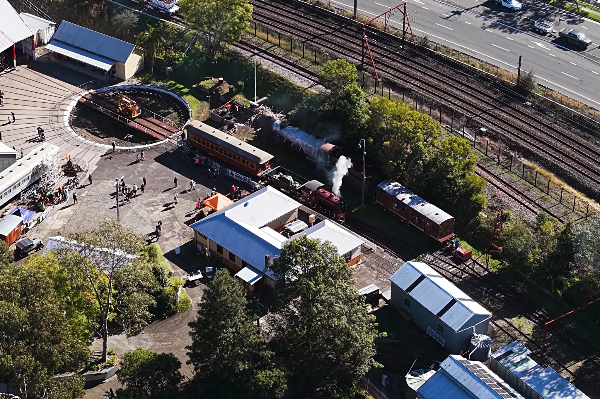 Stevo the Tank Locomotive at work at the Blue Mountains Locomotive Depot