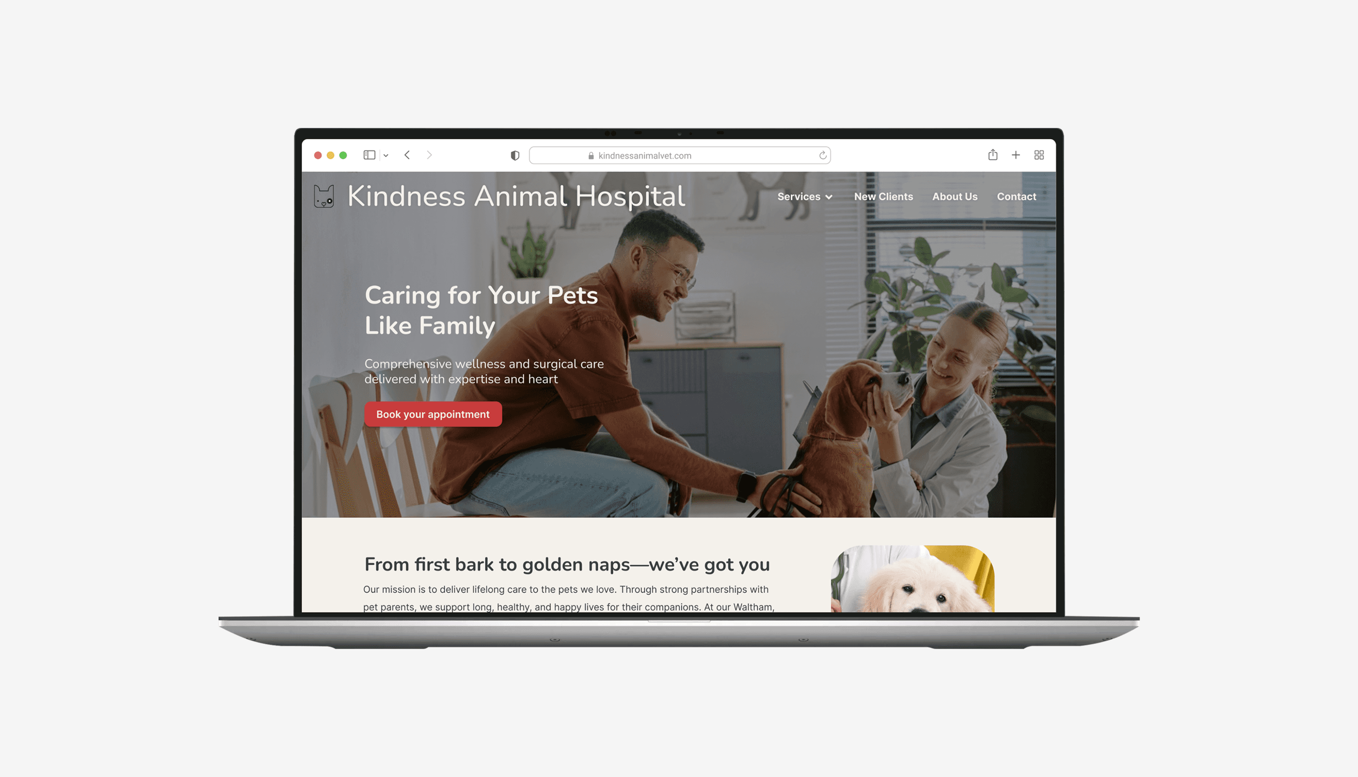Kindness Animal Hospital front page