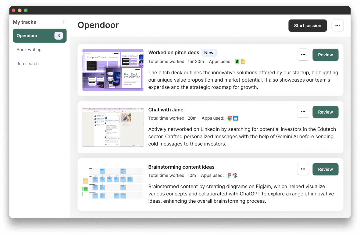 Software user interface