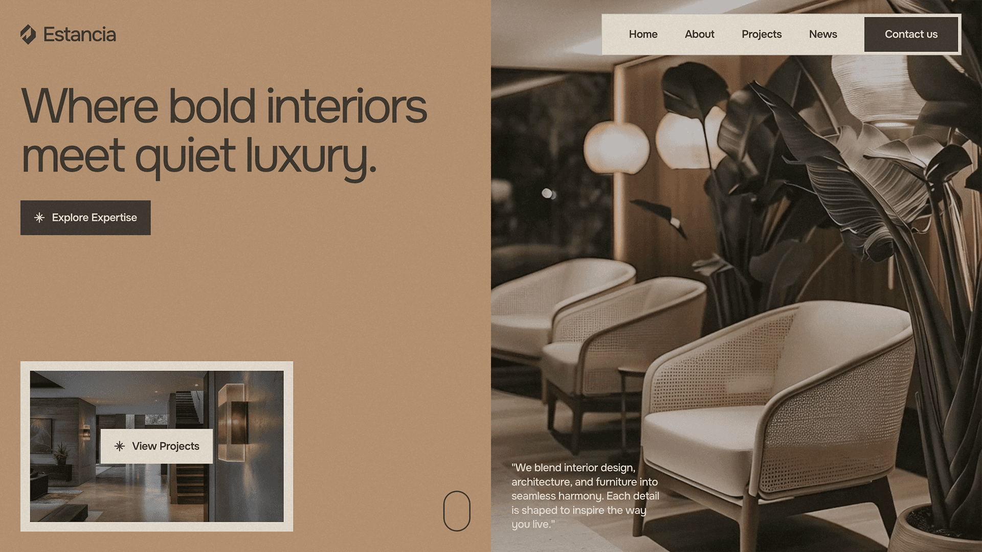 Estancia Framer template