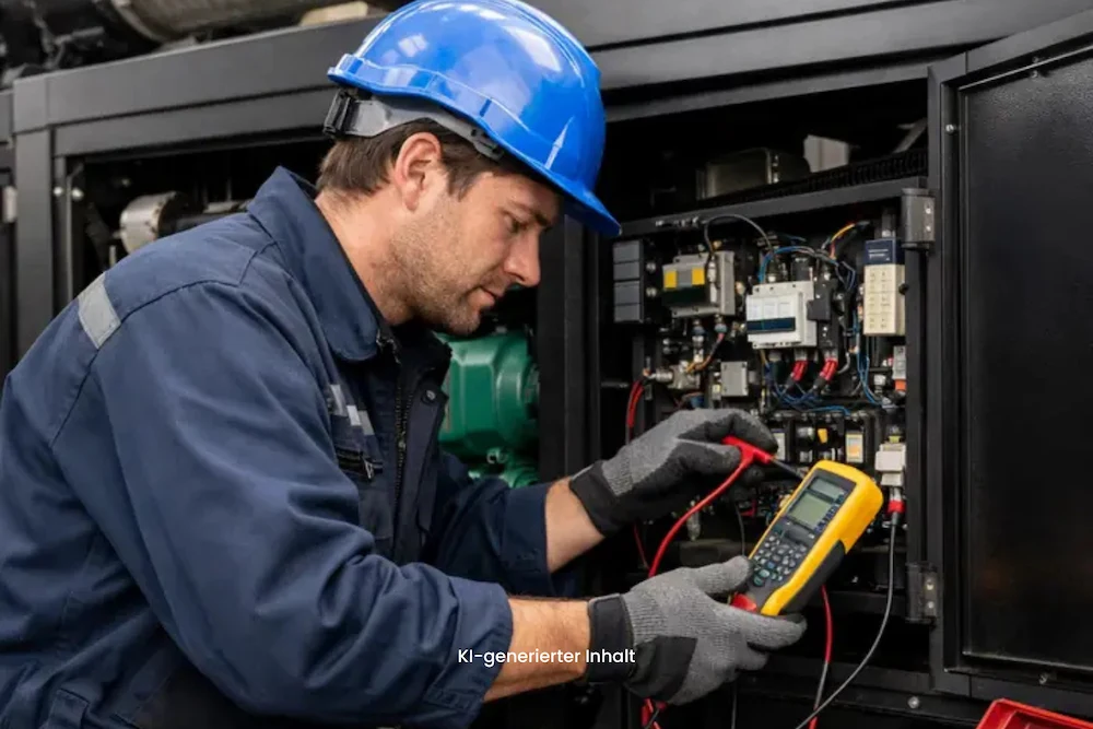 notstromaggregat techniker wartung diagnose