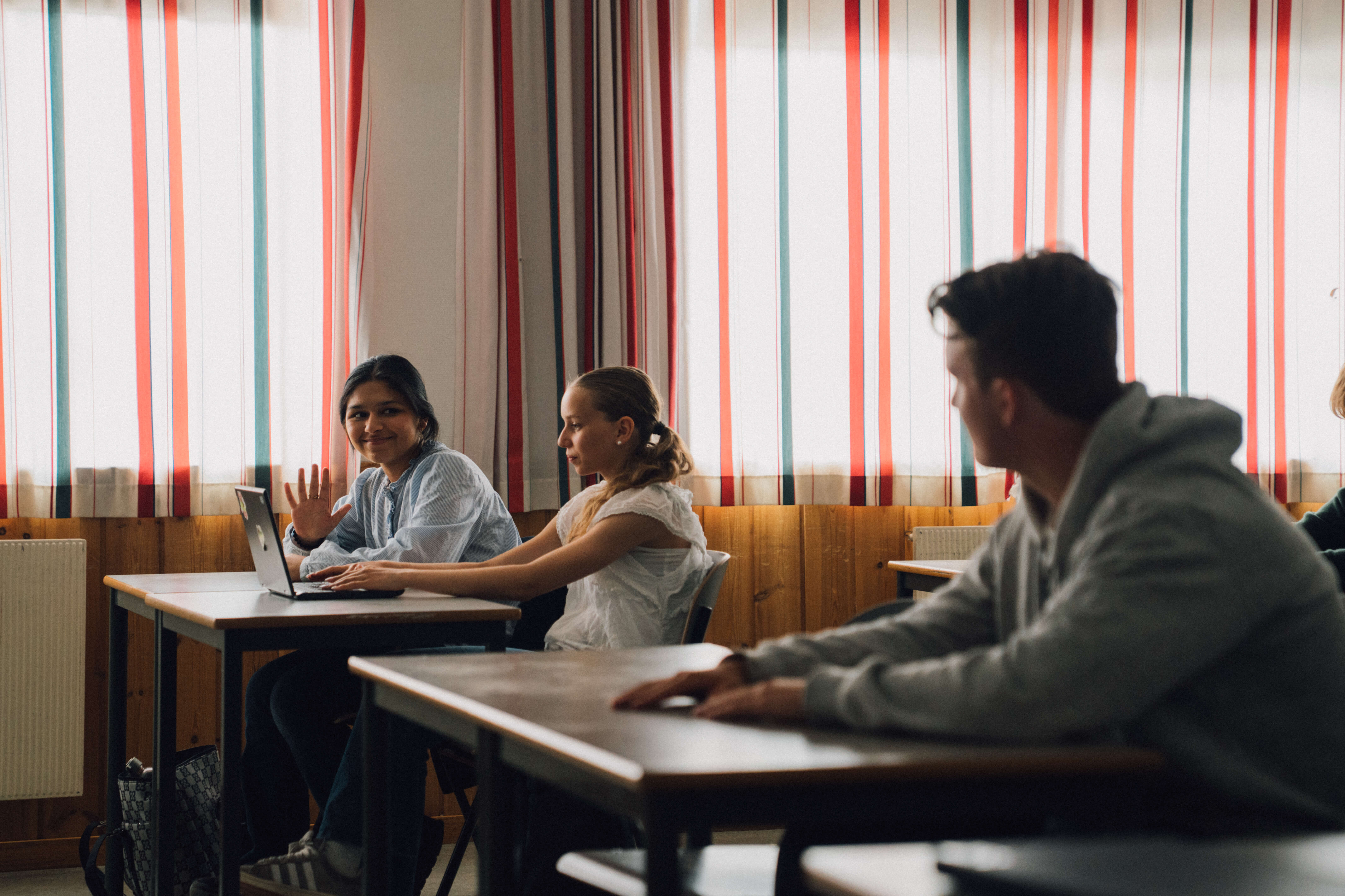 Man working on a laptop