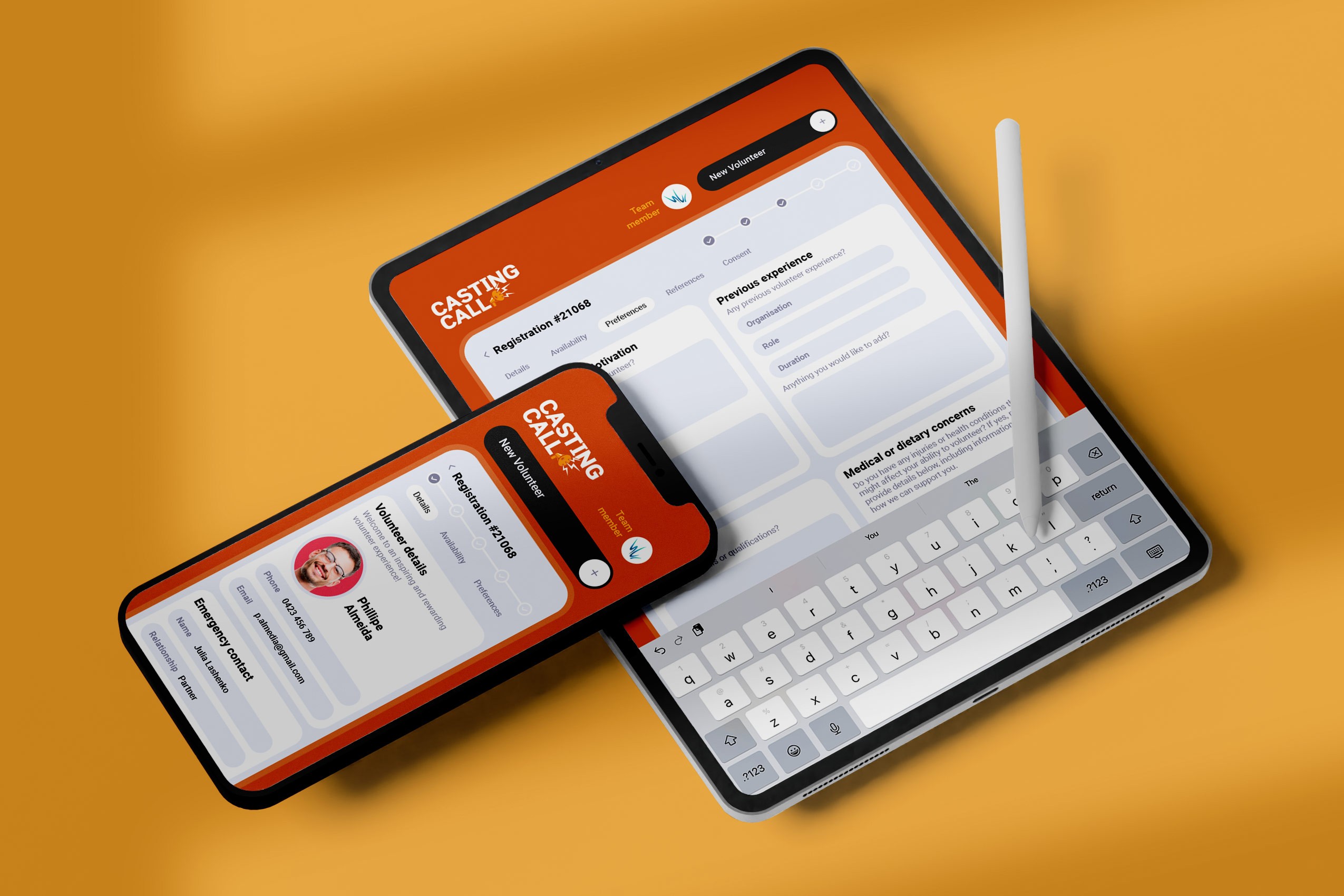 Volunteer signup digital forms