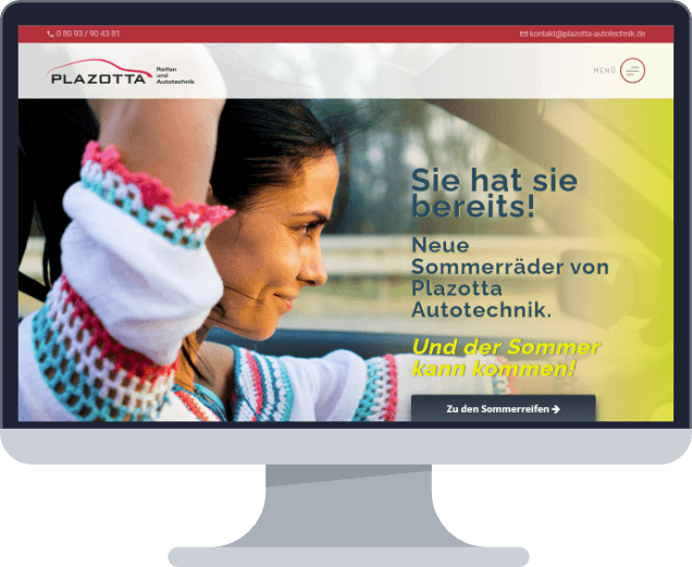 Website-Beispiel Plazotta Autotechnik