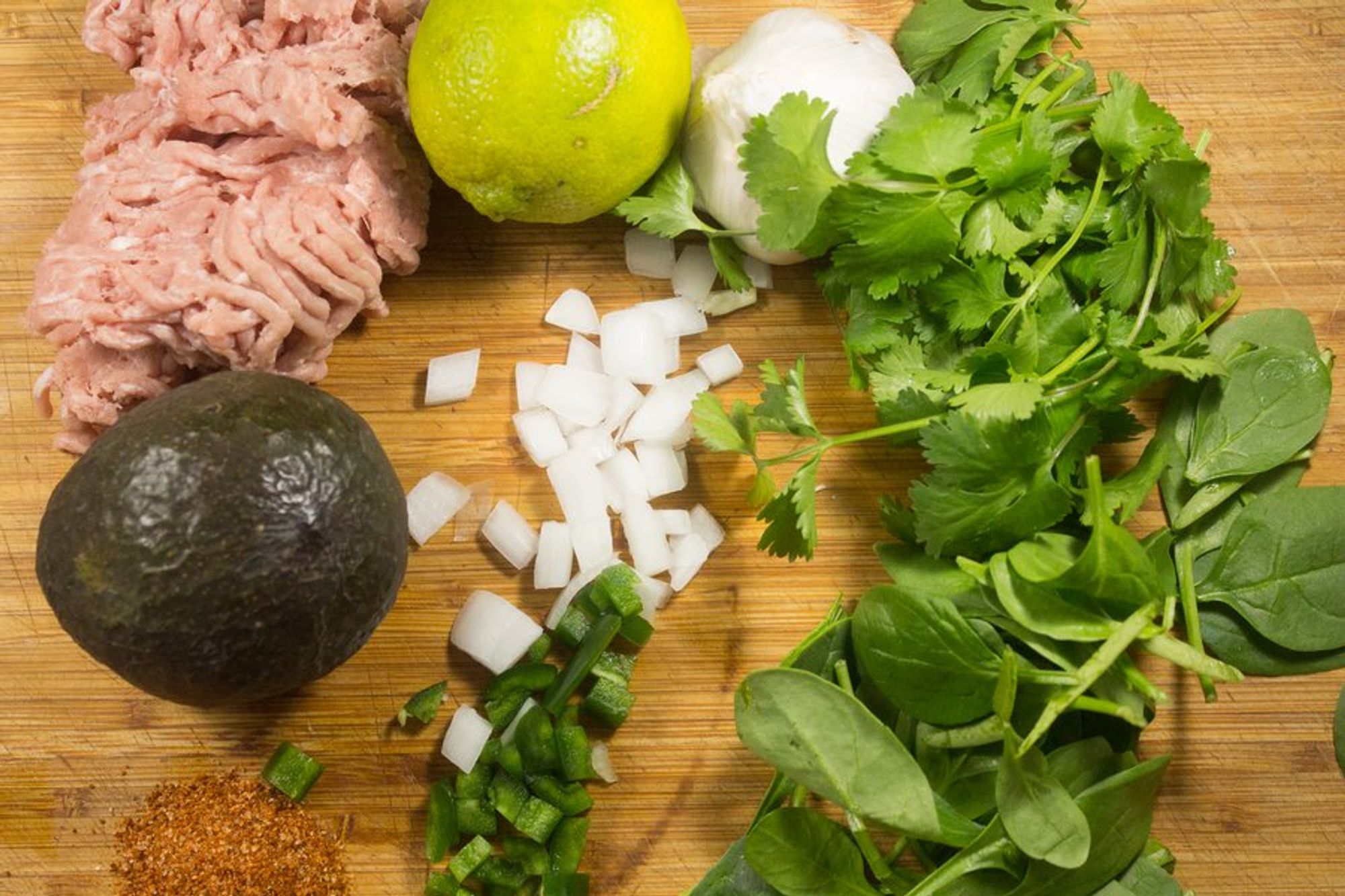 ingredients for southwest turkey burger