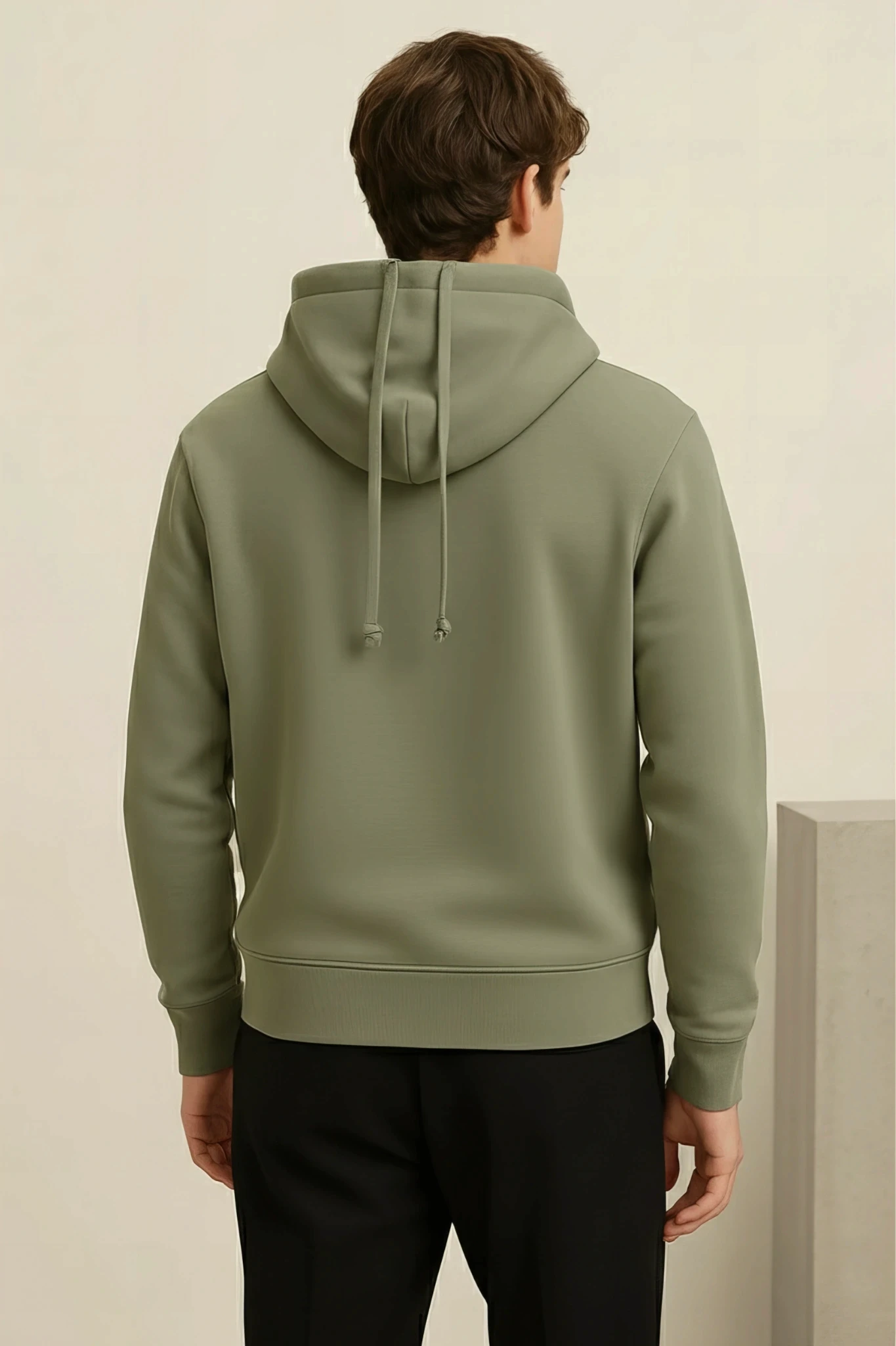 Pullover Hoodie in Olive Fog 3