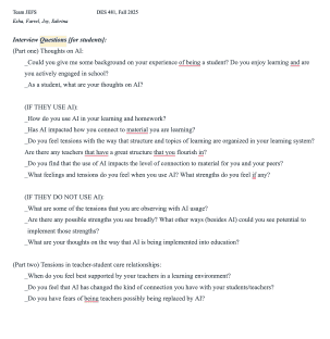 Interview guide