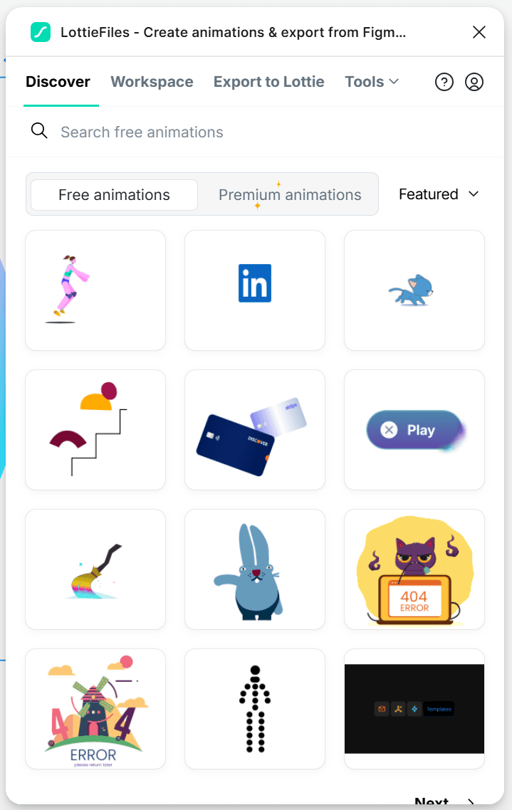 LottiFiles Figma plugin