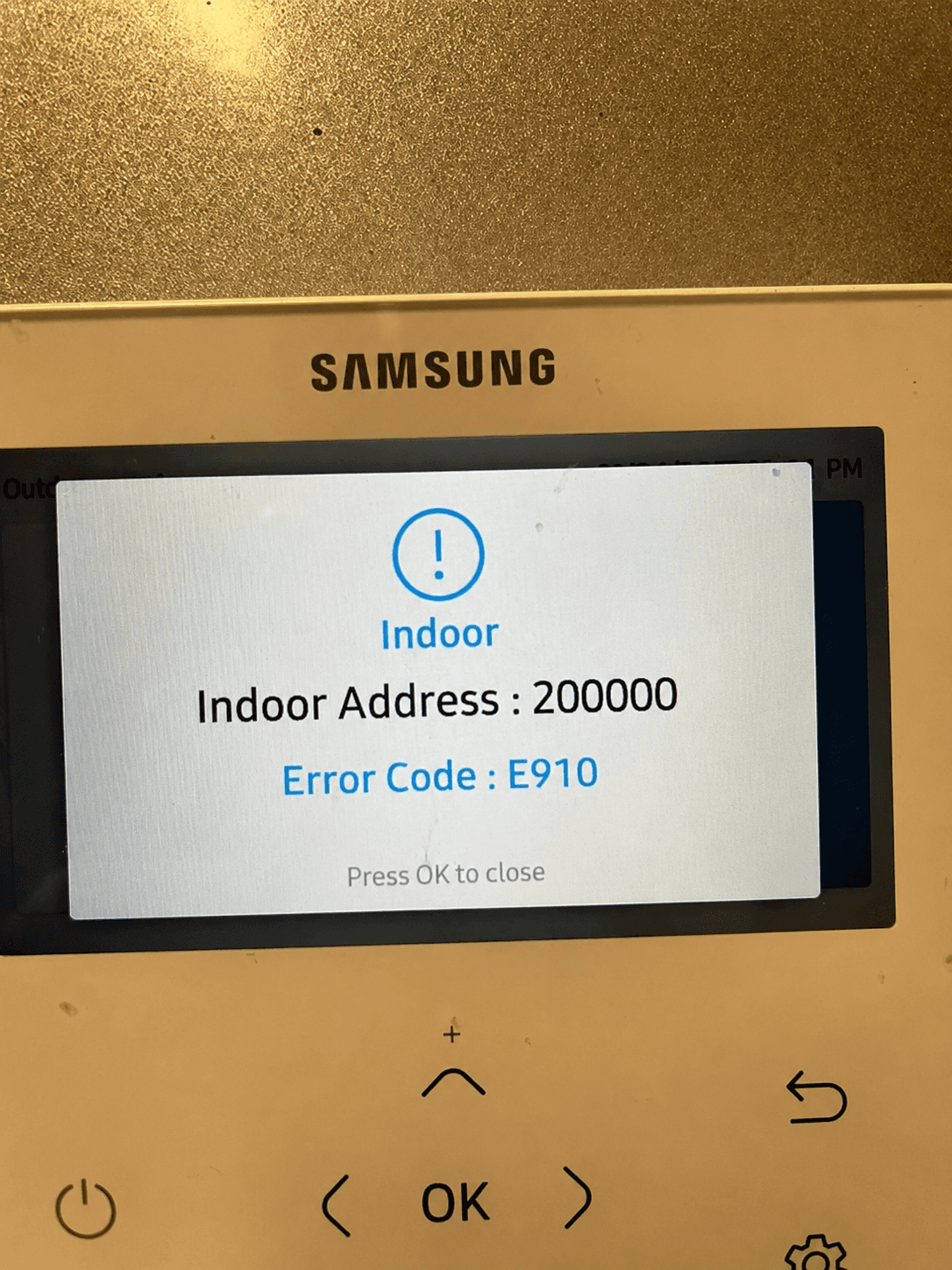 New Build In Hampshire – Samsung E910 Fault Caused By Incorrect Pump Wiring  The Problem