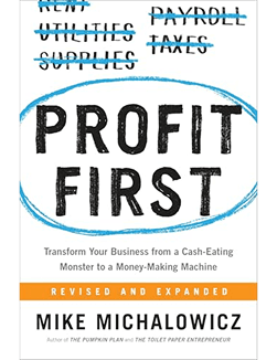 Profit First book cover by Mike Michalowicz for entrepreneurs and freelancers managing business cash flow