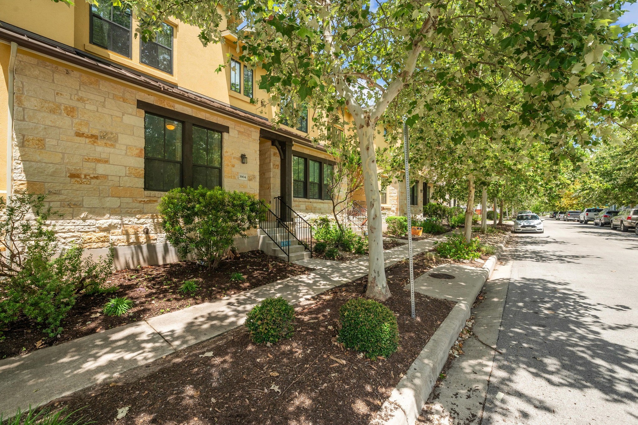 Townhomes in the Mueller neighborhood along Teaff St.