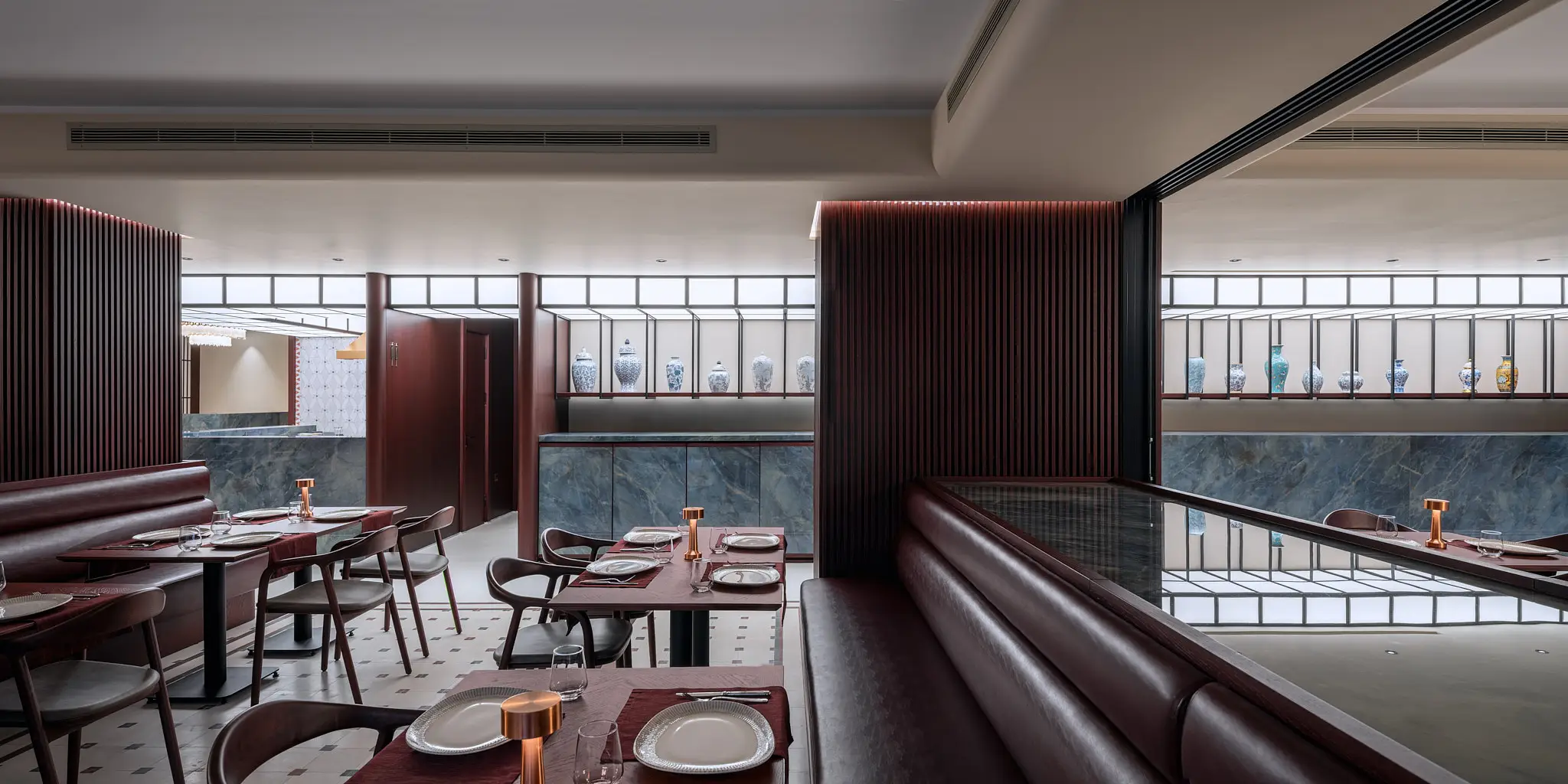 Interior of an anatolian restaurant