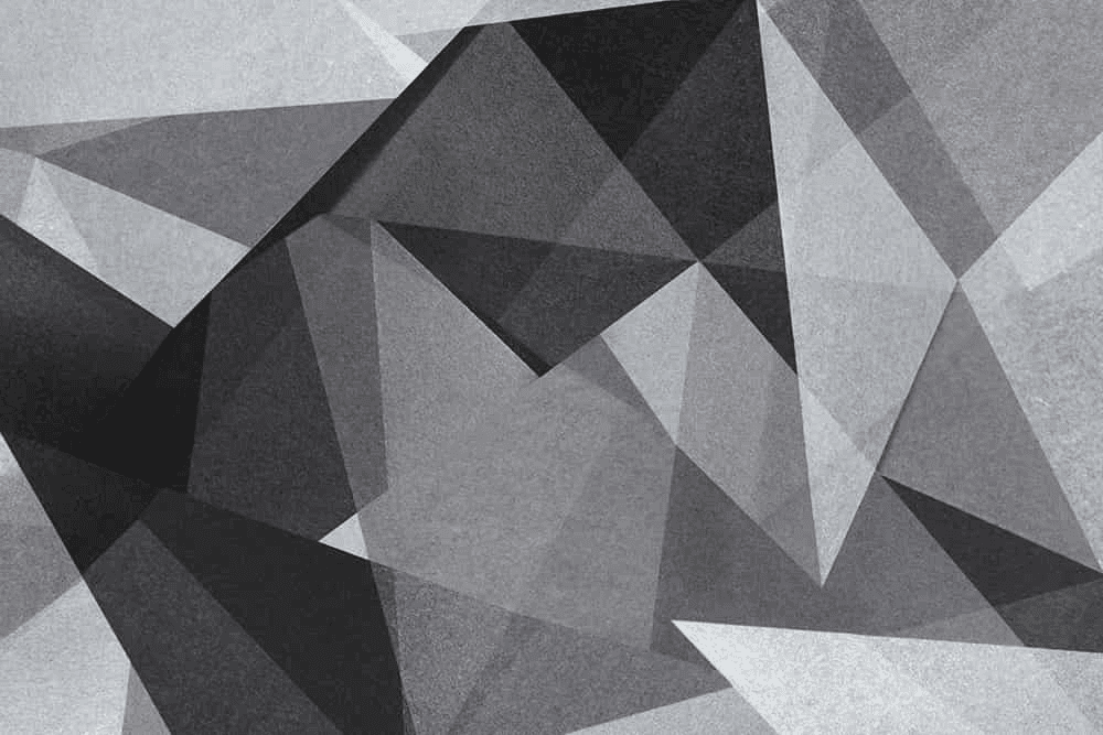 Abstract greyscale geometric image representing artificial intelligence