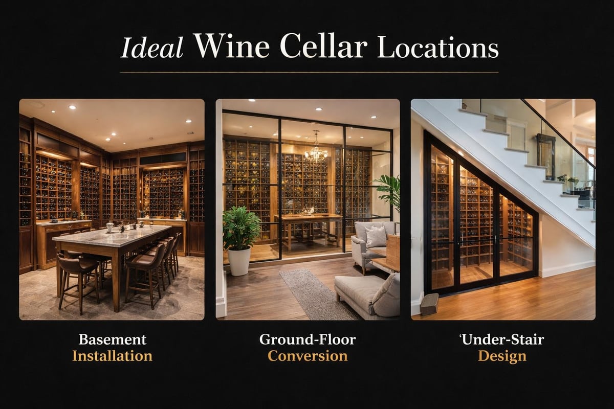 Wine cellar location planning