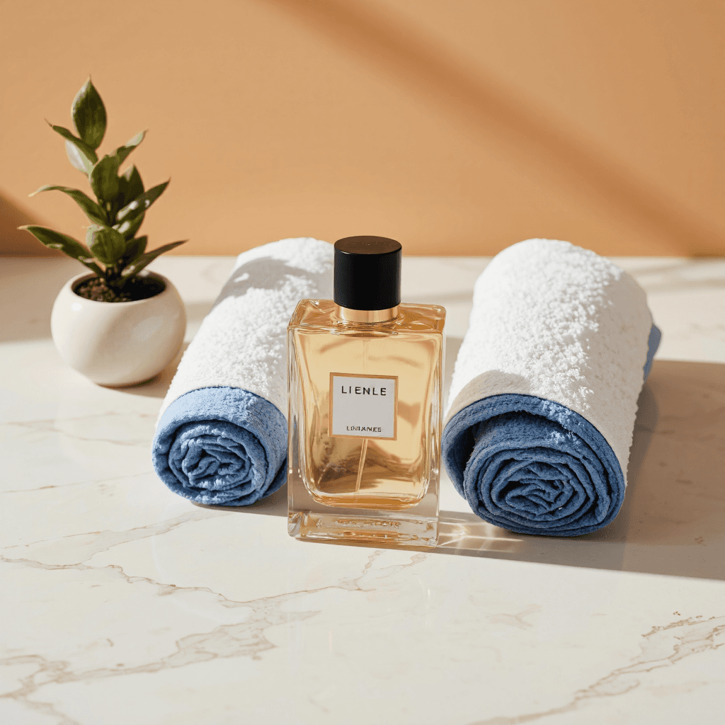 product photography of perfume