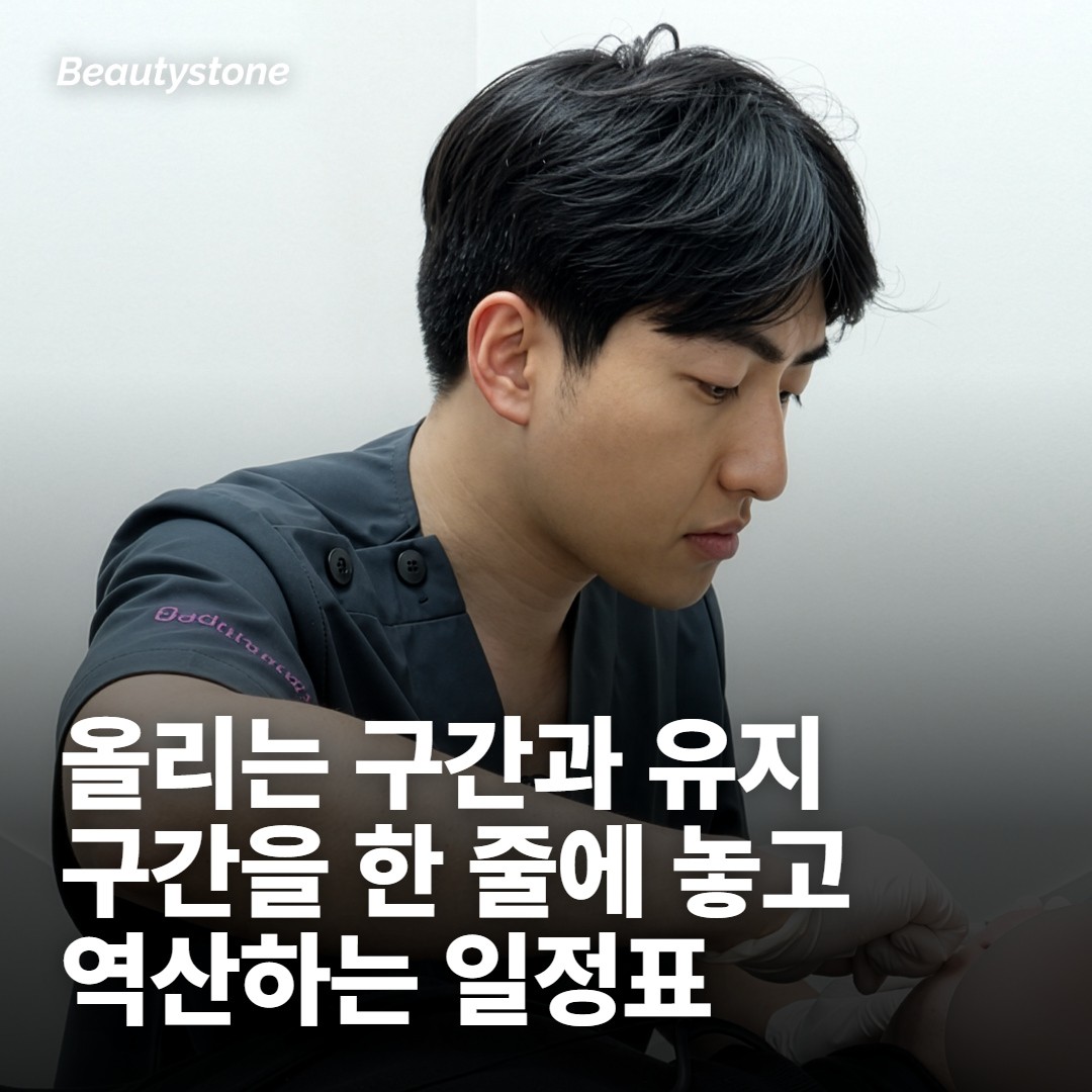 일정은 회차가 아니라 주기로 잡습니다